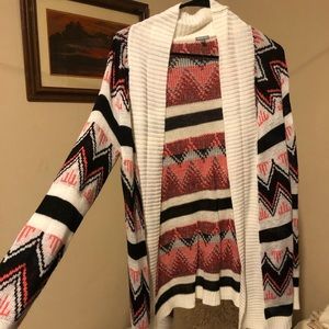Charlotte Russe Aztec Knit Cardigan